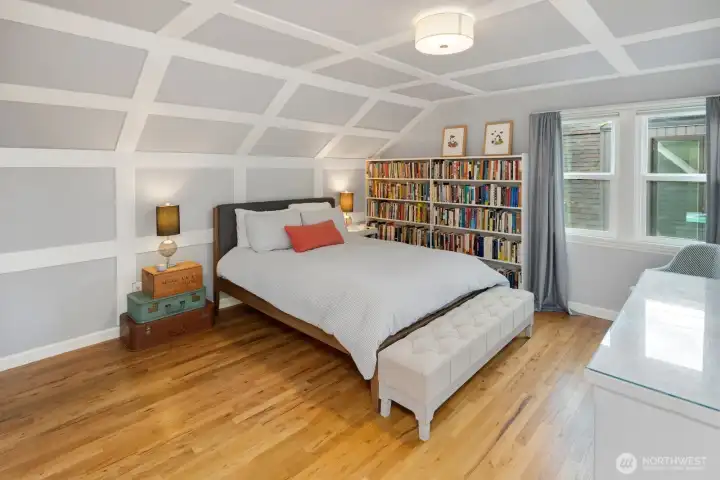 Upstairs, you’ll find two spacious bedrooms, a full bath, and ample storage.