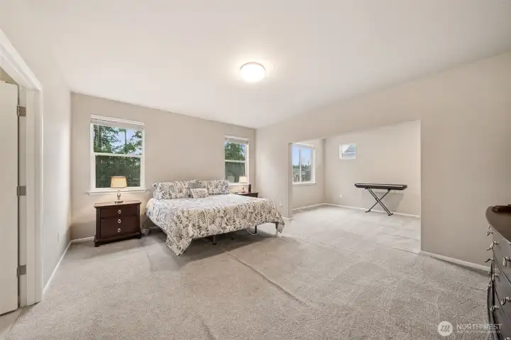 Primary suite with sitting room adjacent