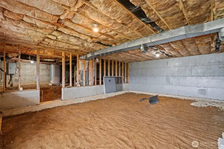 Unfinished basement