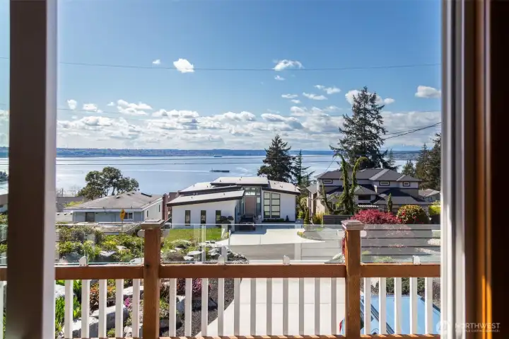 View from Dining, Living and kitchen.