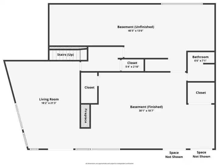 Lower-level floor plan