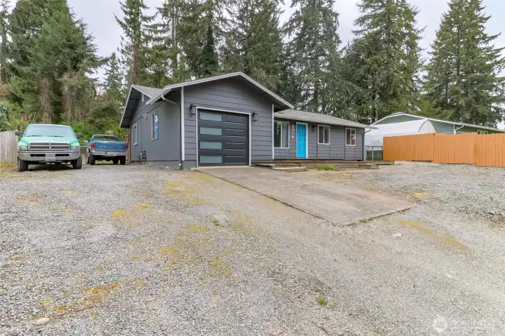 Room for RV parking on side