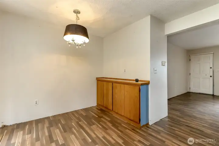 More storage in the dining area