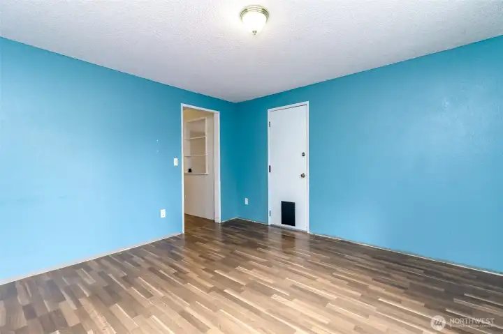 Bonus Room with door to garage and kitchen entry