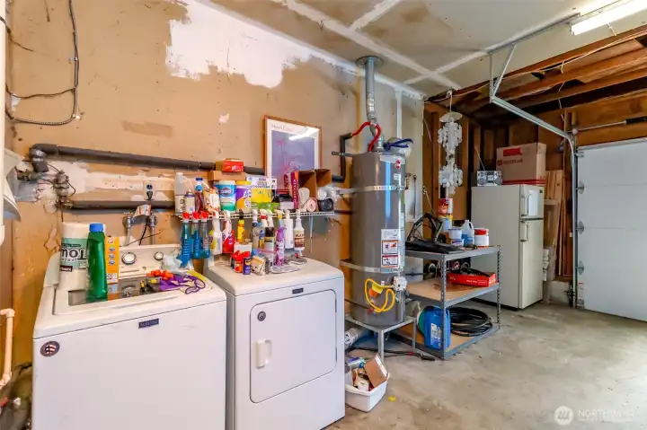 Laundry in Garage