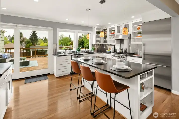 A kitchen for the Master Chef!  All Miele and Viking appliances.
