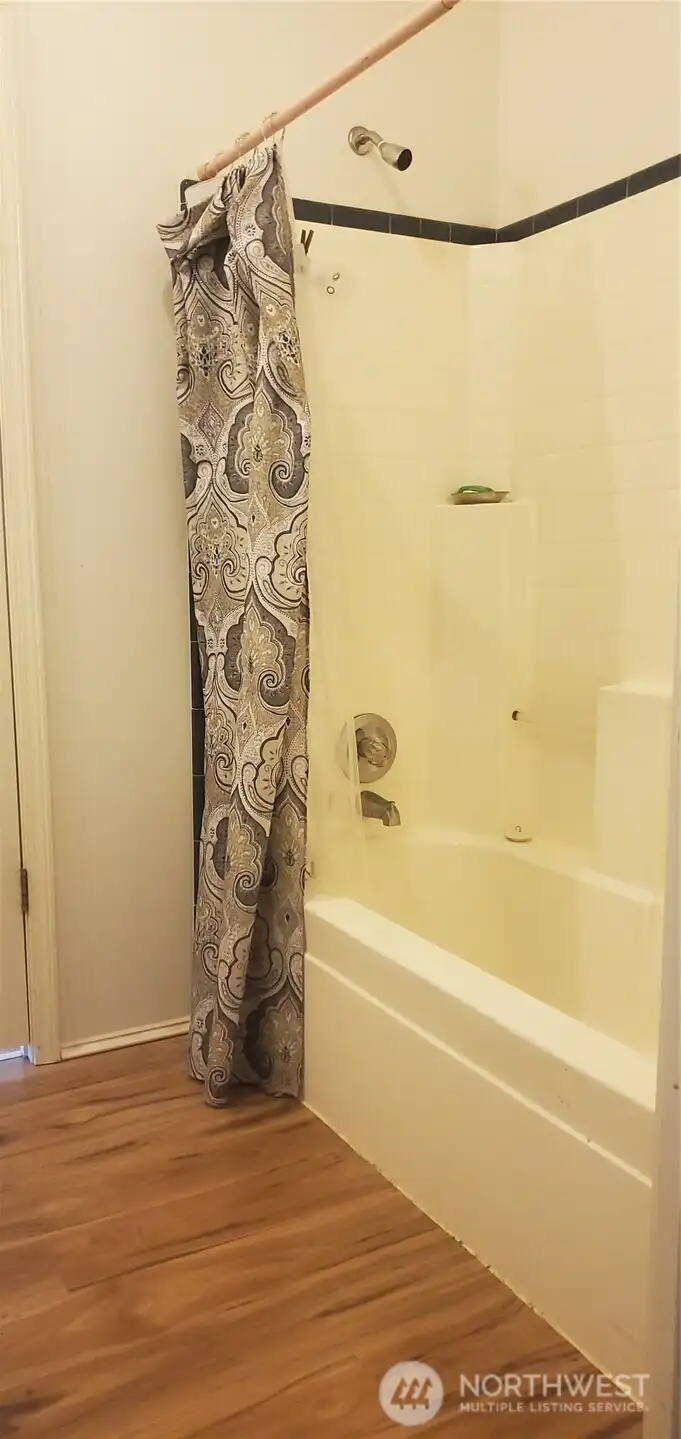 with tub