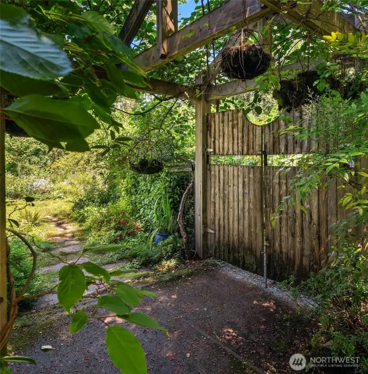 Walk along this path to the owners favorite part of th egarden. Walk along this path to the owners favorite part of th egarden.