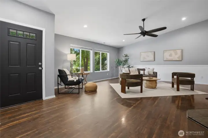 Entry & Family room