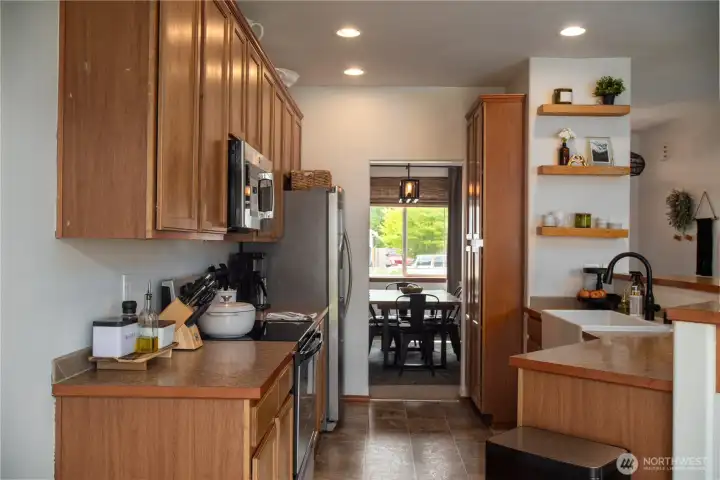 Kitchen from eating area