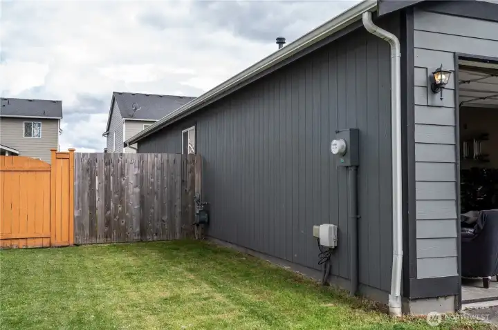 North side yard