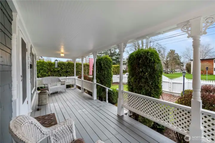 Large covered front porch