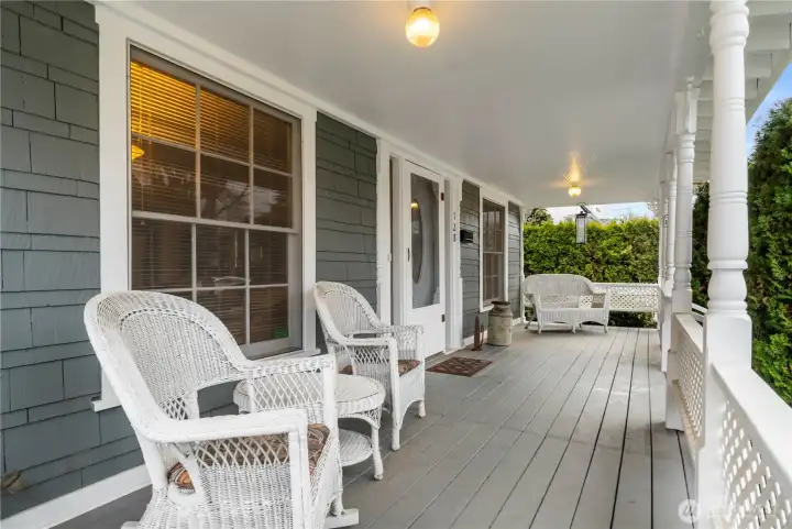 Large covered front porch