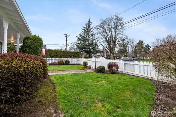 Fully fenced yard