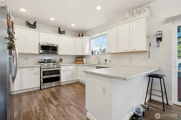 All white kitchen cabinets