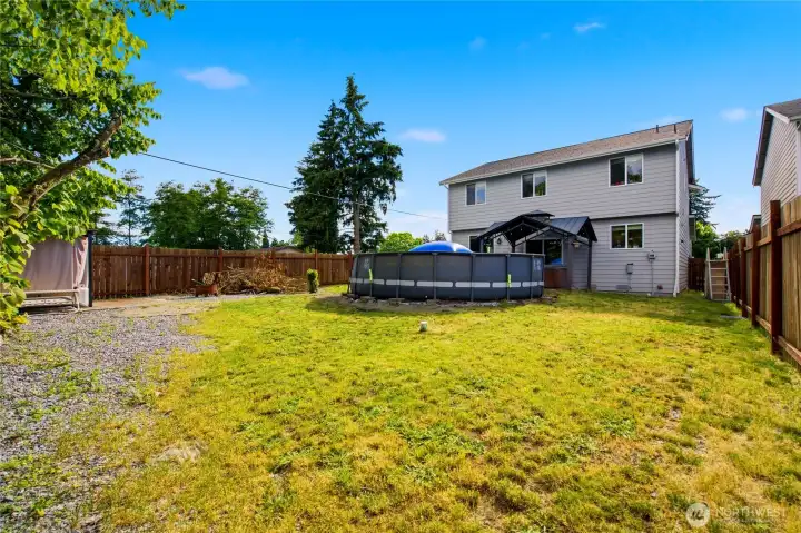 Back yard area