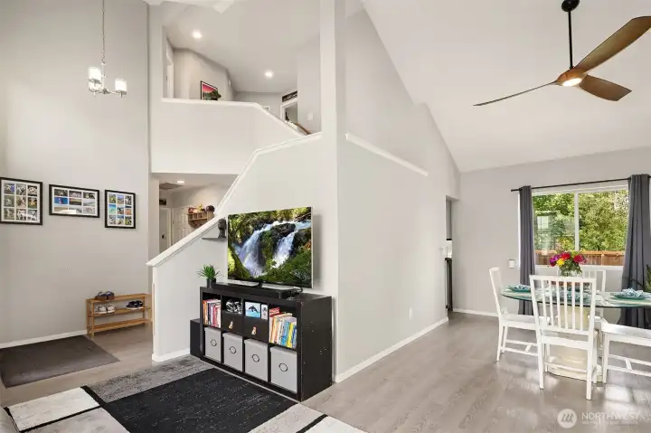 Living room/Dining room/Stairs
