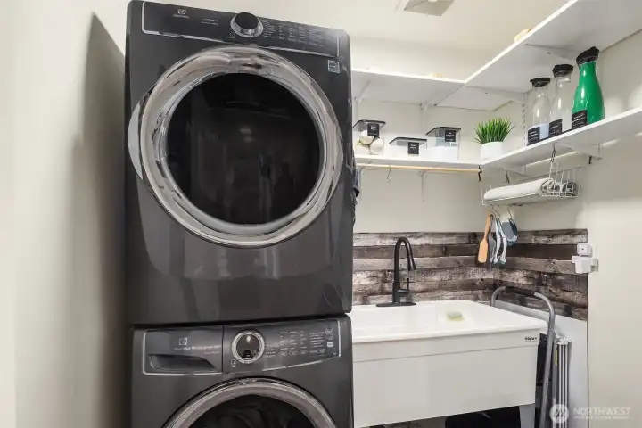 Laundry with huge utility sink