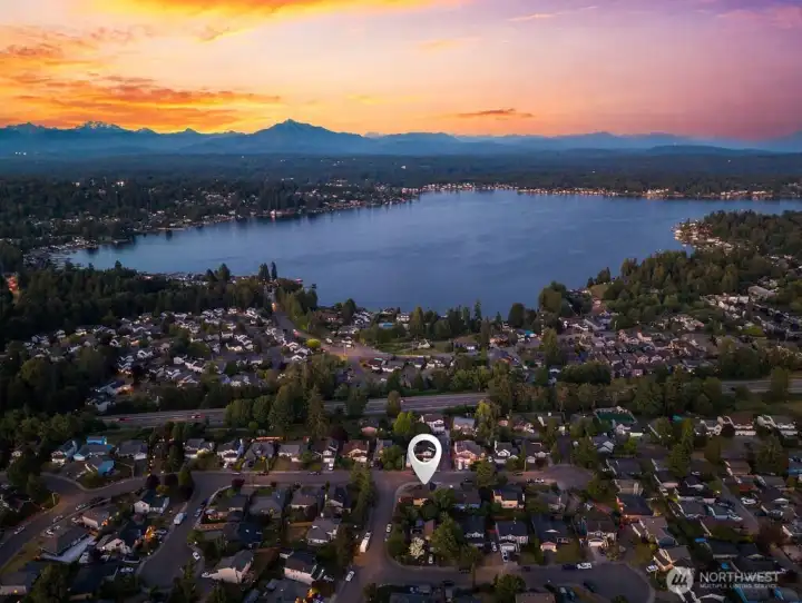 Looking east to Lake Stevens