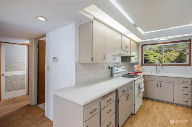 Kitchen and hallway