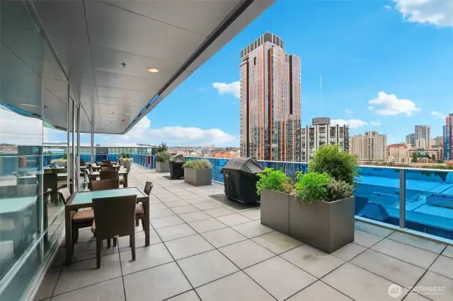Communal deck.