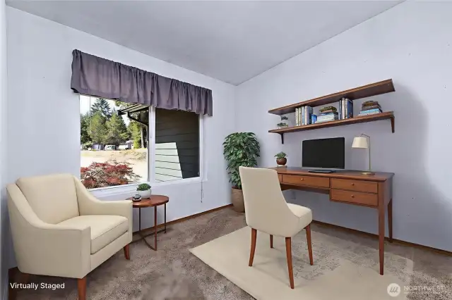 Front sitting room. Staged.