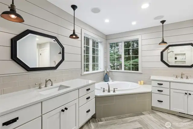 Freshly updated Primary bathroom