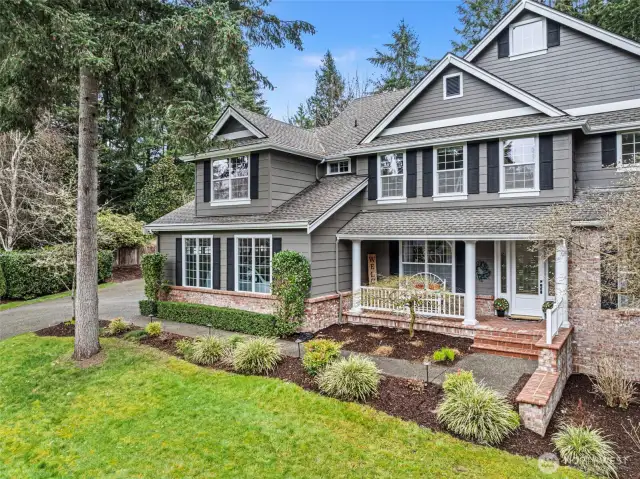 Charming entry with full porch