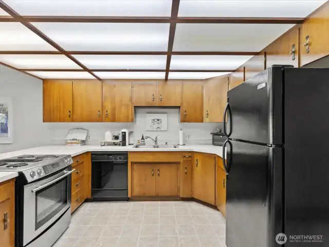 All the cabinets are original and still have the original hardware.