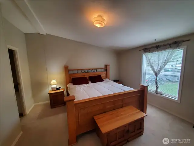 Spacious Primary bedroom.