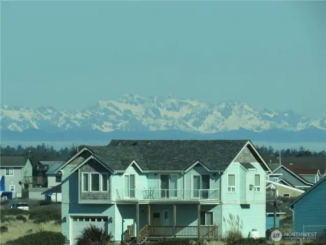 EVEN THE SECOND BEDROOM HAS A GORGEOUS VIEW OF THE OLYMPICS AND SURROUNDING HOMES!