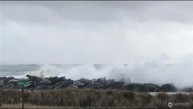 DURING STORMS YOU CAN ALMOST FEEL THE MIST OF THE WAVES ON YOUR FACE FROM THE COVERED DECK!
