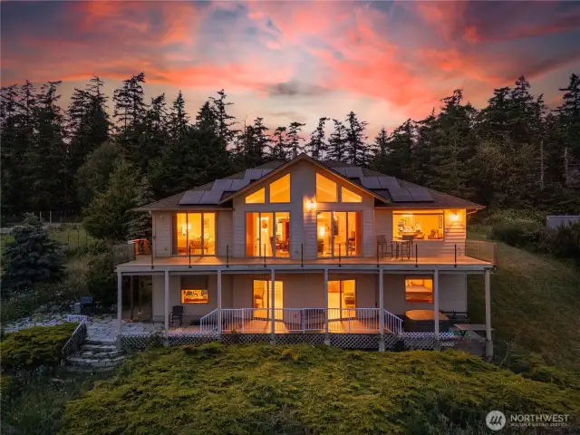 This home was beautifuly designed to capture the breath-taking water views from every room!