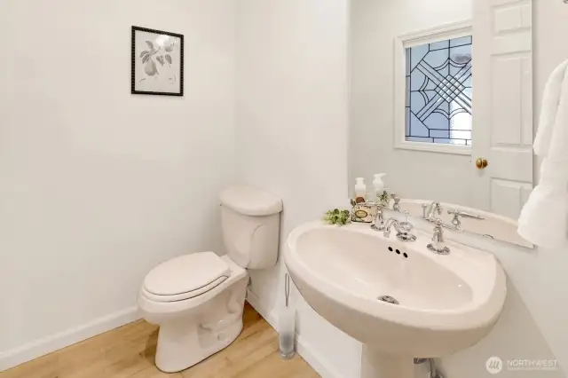 Main level half-bathroom