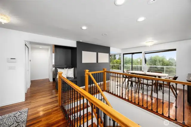 Hardwoods throughout the main.