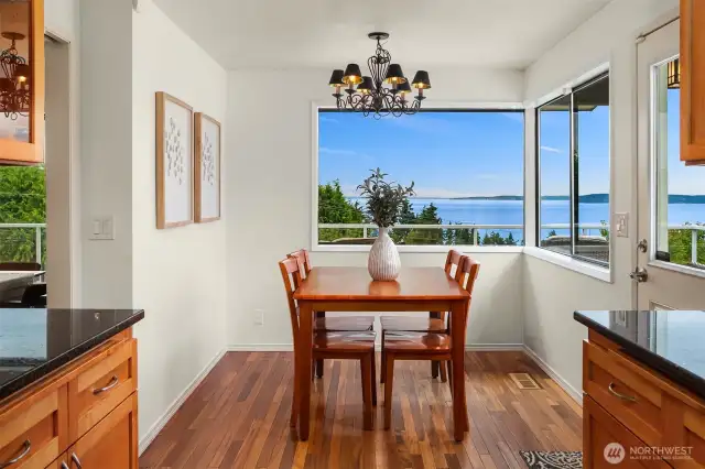 Dining nook off the kitchen.