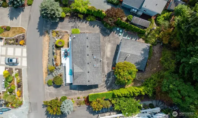 Birds eye view.