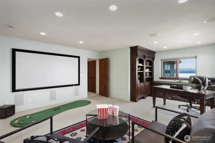 Gorgeous custom cabinetry. Can you locate the secret closet?