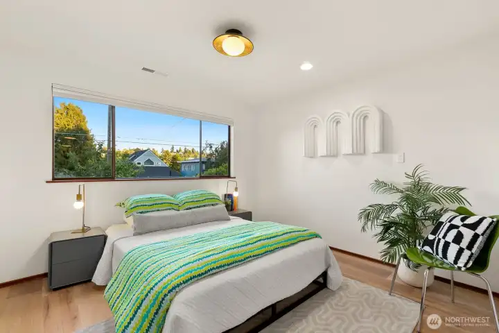 Newly added lower level 4th bedroom