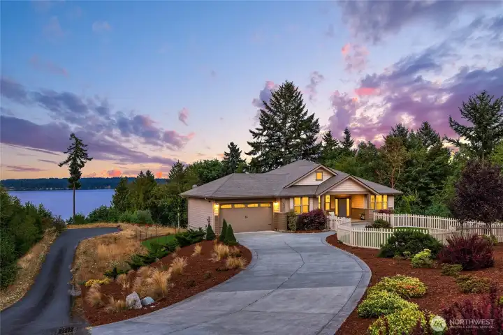 Stunning private high-bank water view property. There is a 1.55 ac. waterfront buildable lot to build your dream home! Both parcels listed together in MLS #2410564