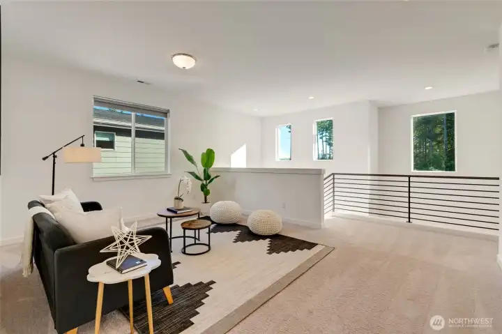 Open Loft Area Upstairs