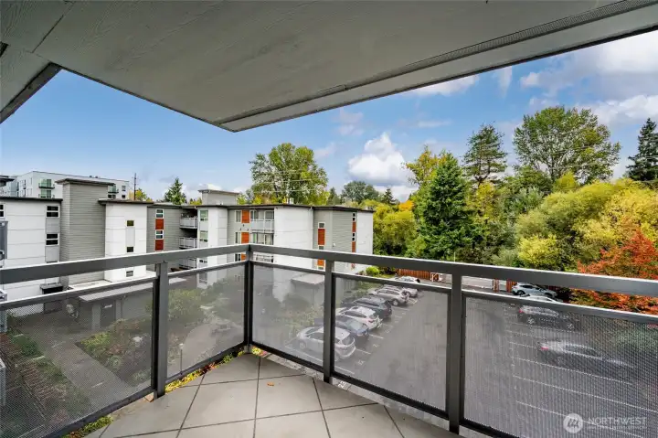 Enjoy outdoor space on the covered deck