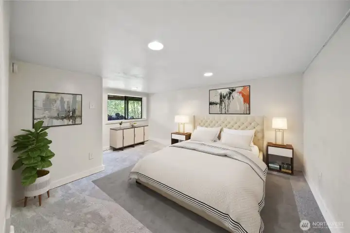 Lower level bedroom