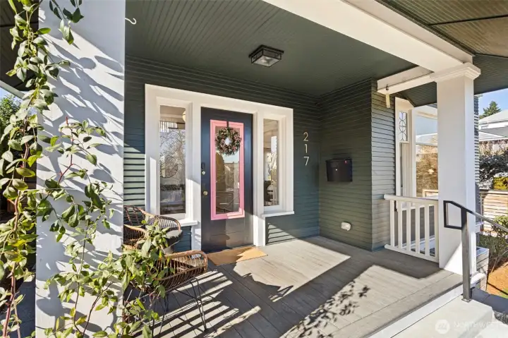 Large covered front porch