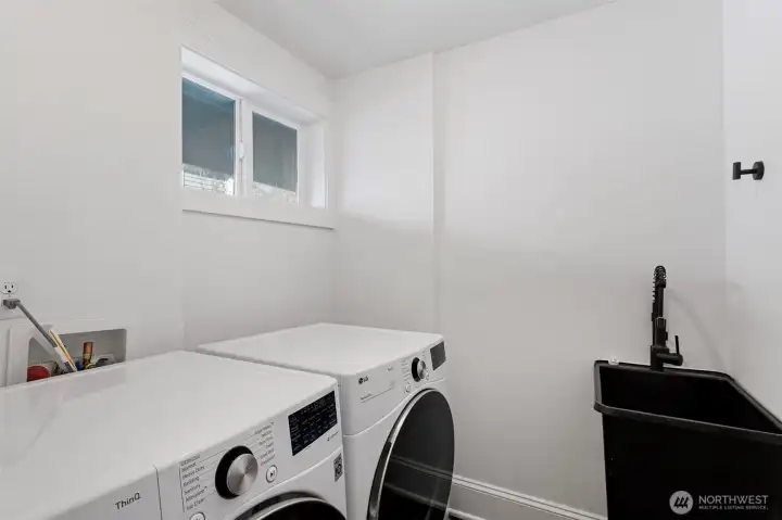 Laundry room on main level