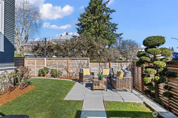 Patio sitting area