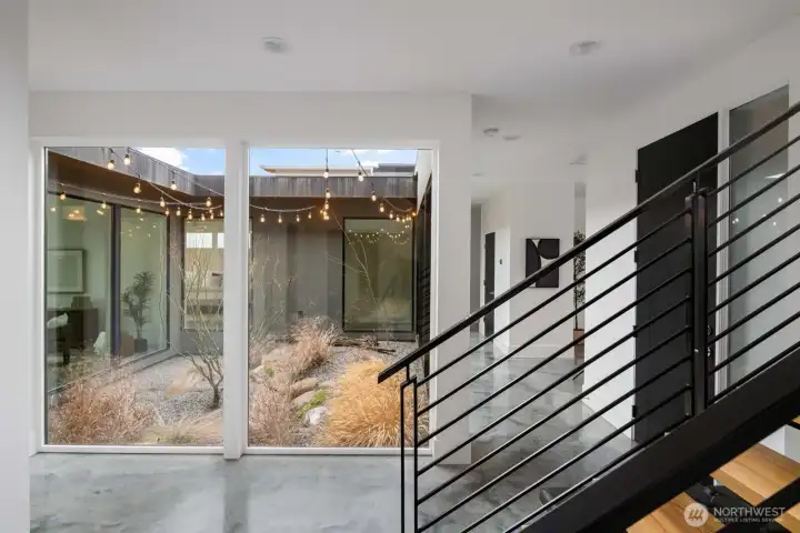 Stairs and atrium view