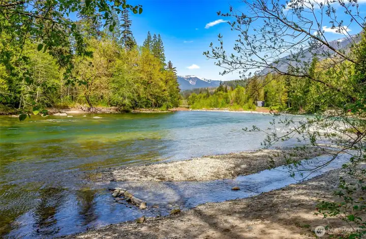 Sandy Beach located at the Community River Access