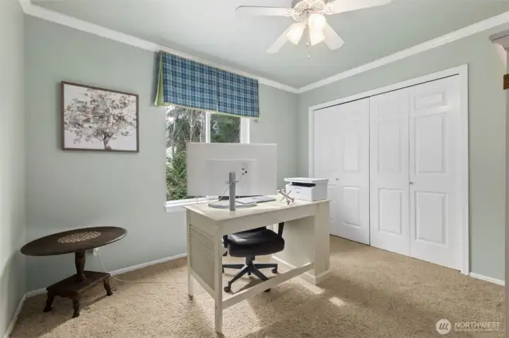 Bedroom #4, used as an office here.