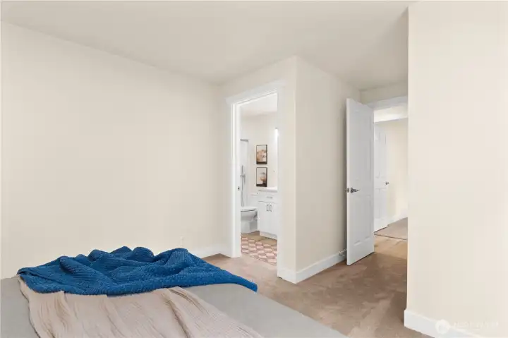 Primary bedroom with ensuite